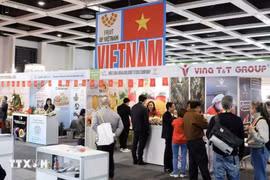 A view of the Vietnamese exhibition area at the Fruit Logistica 2026 trade fair (Photo: VNA)