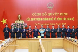 The appointment decision handover ceremony is held in Hanoi on March 12. (Photo: VNA)