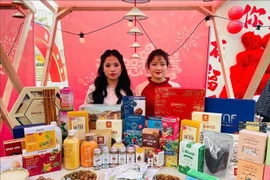 At the Vietnamese booth at the first International Spring Festival hosted by the administration of Chongqing city, China from February 6 to 8. (Photo: VNA)