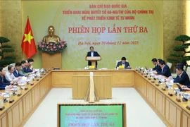 PM Pham Minh Chinh chairs the meeting (Photo: VNA)