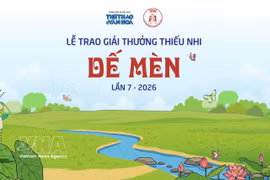 The De Men Children’s Awards ceremony will take place on May 22 afternoon at the Vietnam National Fine Arts Museum. (Photo: VNA)