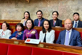 Vice Chairwoman of the National Assembly (NA) Nguyen Thi Thanh leads a Vietnamese delegation to attend the 50th session of the Francophone Parliamentary Assembly (APF-50) convened in Paris from July 9-13. (Photo: VNA)