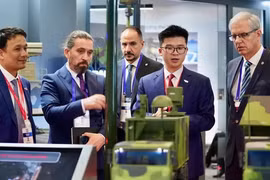 Representing Vietnam, Viettel is exhibiting in the national pavilion area at Hall 1 (Source: Viettel)