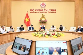 Vietnamese Minister of Industry and Trade Nguyen Hong Dien holds phone talks with Brazilian Minister of Foreign Affairs Mauro Vieira. (Photo: Ministry of Industry and Trade)