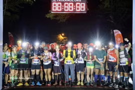 Athletes participating in a trail running competition in Vietnam (Photo: VNA)