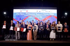 The Vinachem delegation and partners at the Vietnam – Philippines Business Forum in Manila on June 1. (Photo: VNA)