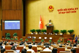 The NA adopts the Resolution on the establishment of the National Election Council. (Photo: VNA)