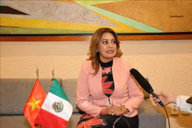 Ana Karina Rojo Pimentel, Chair of the Mexican Chamber of Deputies’ Welfare Committee and head of the Mexico – Vietnam Parliamentary Friendship Group. (Photo: VNA)