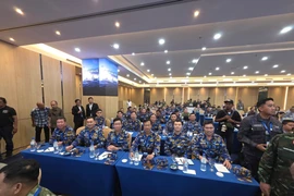 A working delegation from the Vietnam People’s Navy (VPN) taking part in the second ASEAN–US Maritime Exercise (AUMX-2), which opened on December 10 in Indonesia. (Photo: VNA)