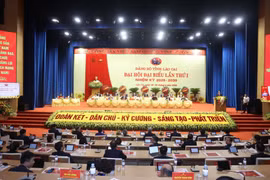 The first congress of the Party Organisation of Lao Cai province for the 2025–2030 tenure wraps up on September 30, 2025. (Photo: VNA)