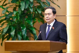 NA Chairman Tran Thanh Man speaks at the ceremony announcing personnel decisions at the NA House in Hanoi on October 28. (Photo: VNA)