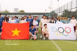 Students join the 2026 community sports festival in celebration of the 136th birth anniversary of President Ho Chi Minh (May 19, 1890 – 2026). (Photo: VNA)