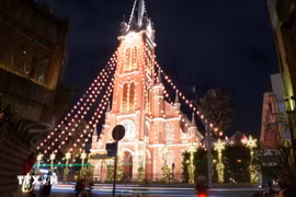 Tan Dinh Church in Ho Chi Minh City before the Christmas (Photo: VNA)