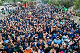 Runners at the BaDen Mountain International Marathon 2025 in Tay Ninh (Photo: VNA)