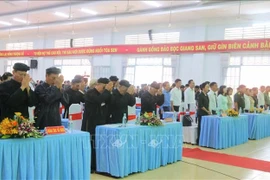 At the ceremony marking the 106th birth anniversary of Huynh Phu So, the founder of Hoa Hao Buddhism, in An Giang province on January 13, 2026 (Photo: VNA)