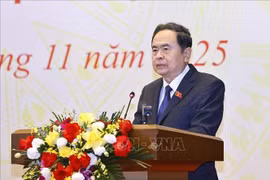 NA Chairman Tran Thanh Man speaks at the event (Photo: VNA)