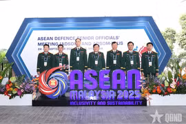 The Vietnamese delegation at the the ASEAN Defence Senior Officials’ Meeting (ADSOM) held in Johor, Malaysia, on September 24. (Photo: qdnd.vn)