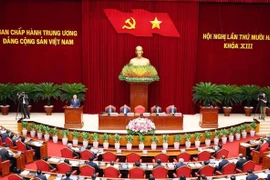 The 12th plenum of the 13th Party Central Committee opened in Hanoi on the morning of July 18 (Photo: VNA)