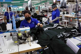 Producing apparel for export to Europe (Photo: VNA)