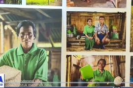 A view of the photo exhibition. (Photo: Screenshot from a video) 