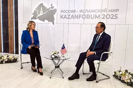 Malaysian Prime Minister Anwar Ibrahim speaks to TV BRICS (Photo: TV BRICS)