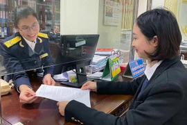 Tuyen Quang province's tax officer assist people in carrying out tax payment procedures. (Photo: Nhandan.vn)