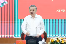 Party General Secretary To Lam speaks at the working session with the Party Central Committee’s Inspection Commission. (Photo: VNA)