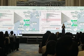 CBRE's press conference announcing the real estate market report for Q2 2025 was held in Hà Nội on July 10. (Photo: VNA)