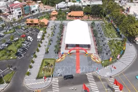 A corner of a memorial house and park honouring martyr Vo Thi Sau in Ba Ria-Vung Tau province. (Photo: VNA)