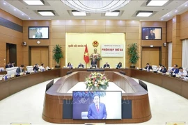 The third session of the National Election Council on November 10 (Photo: VNA)