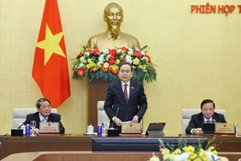 NA Chairman Tran Thanh Man speaks at the session (Photo: VNA)