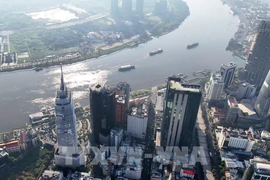 A view of financial buildings in Ho Chi Minh City (Photo: VNA)