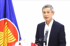 Vietnamese Ambassador to Cambodia Nguyen Minh Vu speaks at the event (Photo: VNA)