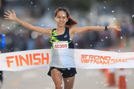 Vietnamese champion Hoang Thi Ngoc Hoa (Photo: VNA)