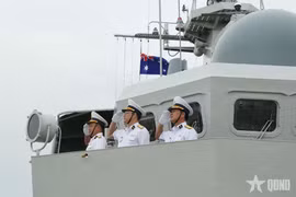 Ship 016 – Quang Trung docks at Coonawarra Naval Base, Australia. (Photo: qdnd.vn)