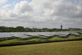 Sembawang Air Base’s new solar farm is expected to be able to generate 18 megawatt-peak of energy by the end of 2026. (Photo: The Straits Times)