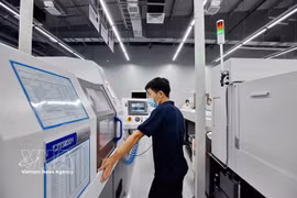 A company in the Da Nang Hi-tech Park. The State would subsidise part of companies' borrowing costs to encourage investment in new technologies. (Photo: VNA)