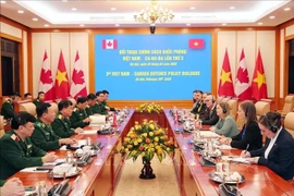 The 3rd defence policy dialogue between Vietnam and Canada takes place in Hanoi on February 20. (Photo: VNA)