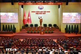 The closing session of the 14th National Party Congress on January 23 (Photo: VNA)