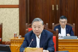 Party General Secretary To Lam addresses the meeting. (Photo: VNA)