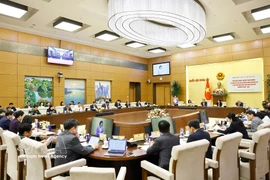 An overview of the national teleconference on February 26 to look into preparations for the election of deputies to the 16th NA and People’s Councils at all levels for the 2026–2031 tenure. (Photo: VNA)