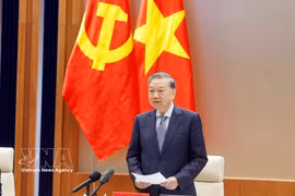 Party General Secretary To Lam speaks at the event. (Photo: VNA)