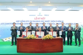 The EPC contract signing ceremony for O Mon 4 thermal power plant project. (Photo: baochinhphu.vn)