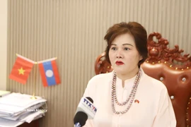 Pham Thi Minh Huong, Standing Committee member of the General Association of Vietnamese in Laos, Vice President of the Business Association of Overseas Vietnamese (BAOOV), and Chairwoman and CEO of the Gold Phuc Company (Photo: VNA)