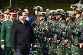 PM Pham Minh Chinh visits Brigade K3 (Photo: VNA)