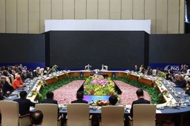 At a high-level discussion of the P4G Summit (Photo: VNA)