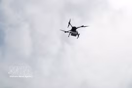 Ho Chi Minh City inaugurates a UAV postal route linking Can Gio commune and Vung Tau ward on February 12, 2026. (Photo: VNA)