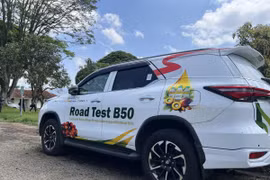 Vehicle used for the B50 road test is parked at the B50 Road Test Blending and Refueling Station in Lembang, West Java, April 21, 2026. (Photo: ANTARA/Putu Indah Savitri)