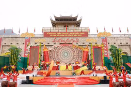 At the opening ceremony of the Bac Giang Culture - Tourism Week in 2025 (Photo: baobacgiang.vn)