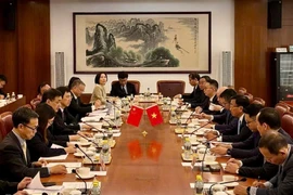 An oveview of the first meeting of the Vietnam – China Joint Railway Cooperation Committee in Beijing. (Photo: VNA)